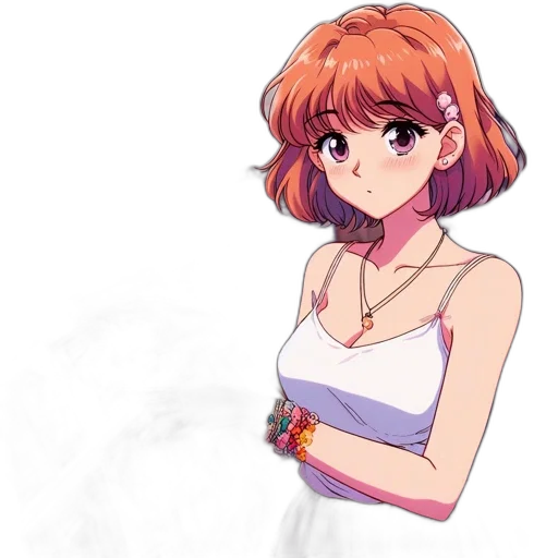 dress, flower, jewelry, crown, anime, pixel art, watercolor, concept art transparent PNG cut-out