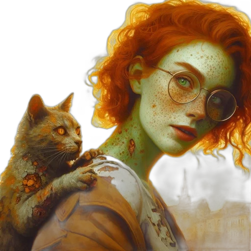 fantasy art, oil painting, photorealistic, concept art, fire, underwater, forest, sunset transparent PNG cut-out