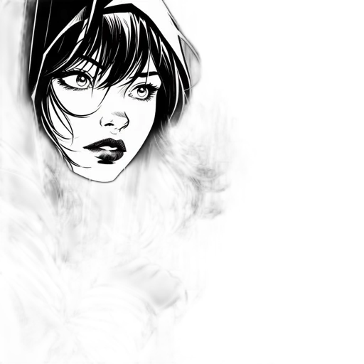 face, mask, comic book art, concept art, fantasy art, photorealistic, neon lights, fire transparent PNG cut-out