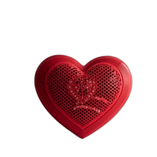 jewelry, mask, 3d render, second, image, close-up, heart-shaped, radio transparent PNG cut-out
