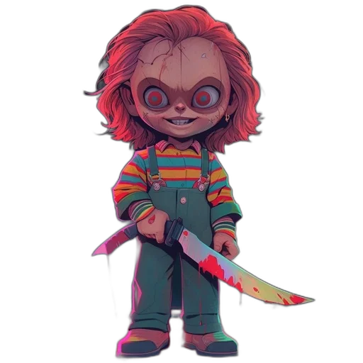 staff, creature, weapon, pixel art, concept art, comic book art, cartoon, chibi-style transparent PNG cut-out