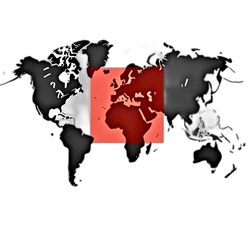 staff, 3d render, concept art, red, detailed, map, world, square transparent PNG cut-out