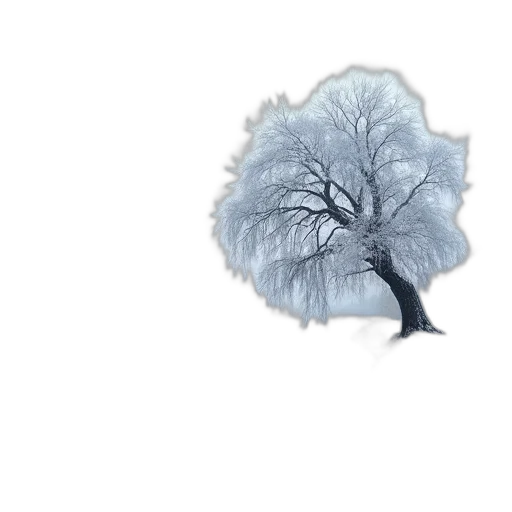 tree, umbrella, hair, crown, photorealistic, 3d render, concept art, fantasy art transparent PNG cut-out
