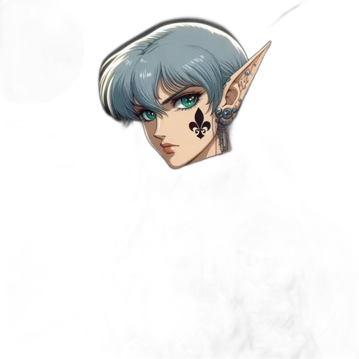 staff, face, mask, dragon, fantasy art, watercolor, concept art, anime transparent PNG cut-out