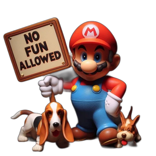 furniture, animal, 3d render, concept art, pixel art, iconic, mario, figurine transparent PNG cut-out