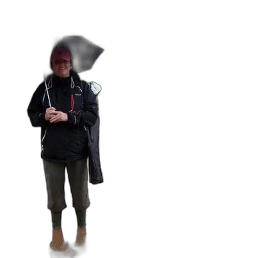 umbrella, jacket, hat, staff, concept art, 3d render, photorealistic, cyberpunk transparent PNG cut-out