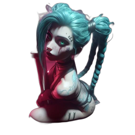 fantasy art, concept art, cyberpunk, comic book art, dark, blue, red, colorful transparent PNG cut-out