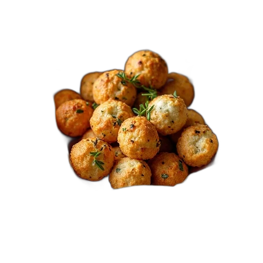 food, crown, photorealistic, 3d render transparent PNG cut-out