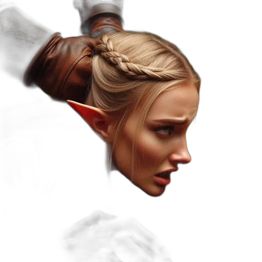 face, mask, hair, crown, concept art, fantasy art, photorealistic, 3d render transparent PNG cut-out