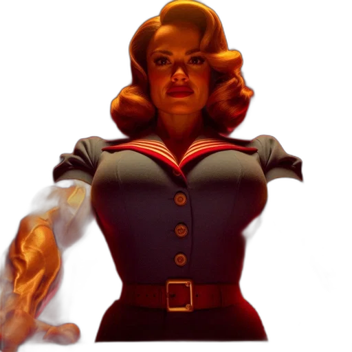 dress, comic book art, concept art, 3d render, fantasy art, muscular, woman, wearing transparent PNG cut-out
