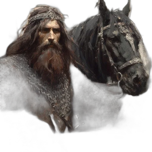 animal, hair, fantasy art, concept art, photorealistic, oil painting, powerful, figure transparent PNG cut-out