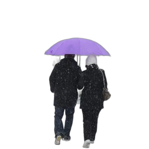 umbrella, jacket, hat, 3d render transparent PNG cut-out