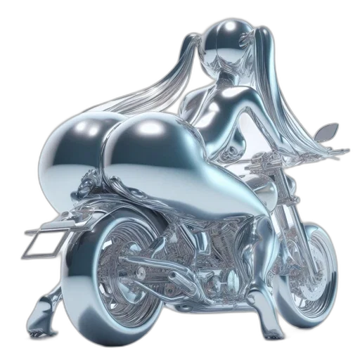 robot, concept art, 3d render, photorealistic, cartoon, gleaming, chrome-like, figure transparent PNG cut-out