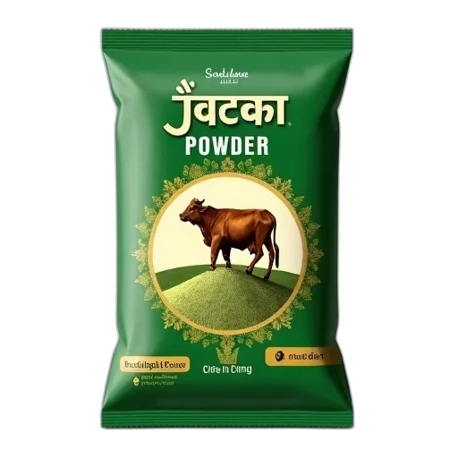 food, green, packet, jeera, powder, cow, illustration, front transparent PNG cut-out