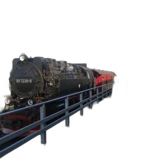 weapon, 3d render, photorealistic, concept art, black, steam, train, number transparent PNG cut-out