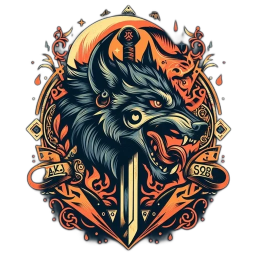 dragon, staff, fantasy art, concept art, pixel art, comic book art, dark, red transparent PNG cut-out