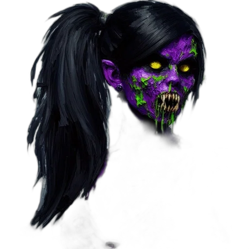 mask, face, creature, hair, photorealistic, fantasy art, concept art, cyberpunk transparent PNG cut-out