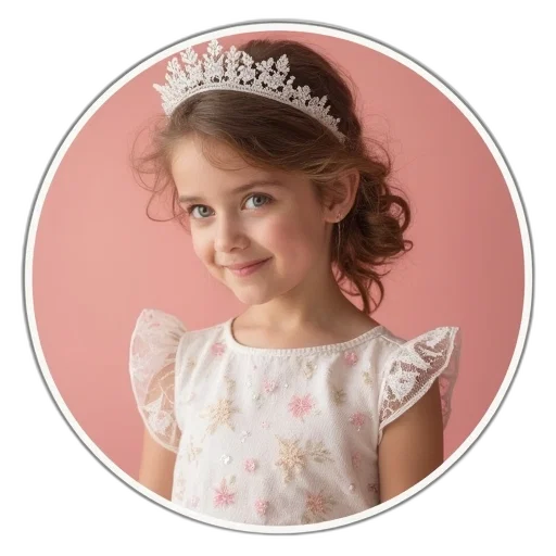 crown, dress, jewelry, face transparent PNG cut-out