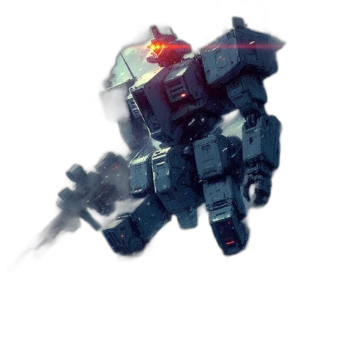 robot, weapon, creature, jacket, concept art, watercolor, pixel art, cyberpunk transparent PNG cut-out