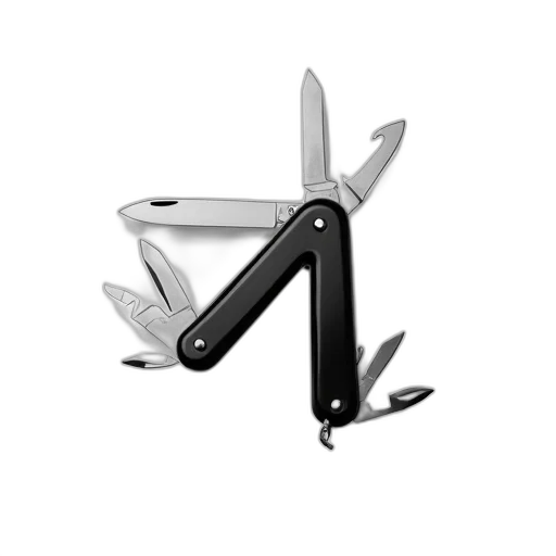 weapon, sword, staff, umbrella, 3d render, concept art, black, white transparent PNG cut-out