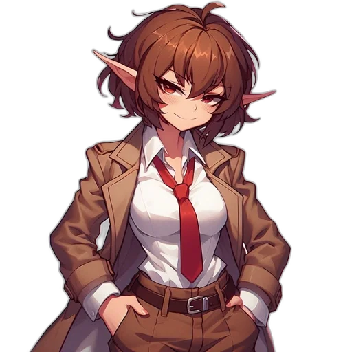 staff, jacket, weapon, face, pixel art, anime, concept art, fantasy art transparent PNG cut-out