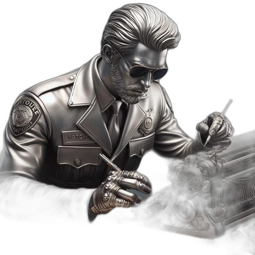 weapon, jacket, staff, sword, concept art, comic book art, photorealistic, cyberpunk transparent PNG cut-out
