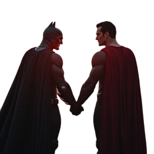 comic book art, concept art, 3d render, batman transparent PNG cut-out