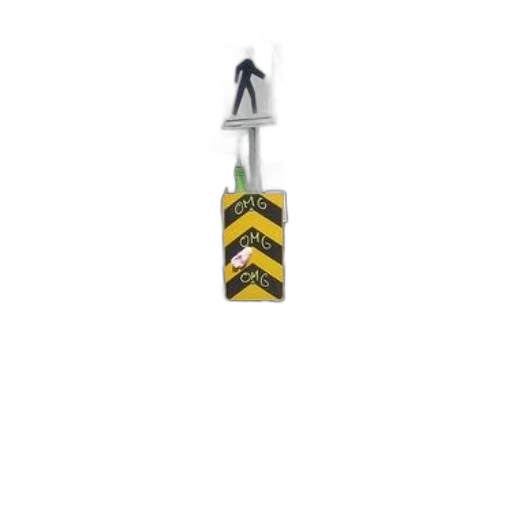 bottle, staff, weapon, umbrella, pedestrian, crossing, sign, sticker transparent PNG cut-out