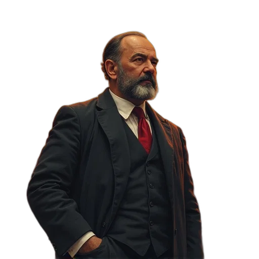 staff, jacket, hat, concept art, pixel art, photorealistic, oil painting, left transparent PNG cut-out