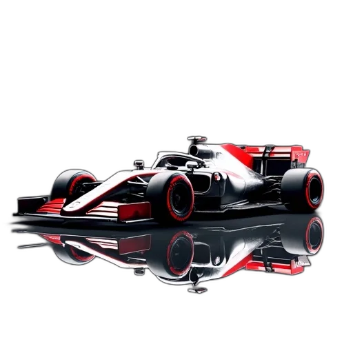 car, concept art, photorealistic, 3d render, cartoon, sleek, silver, red transparent PNG cut-out