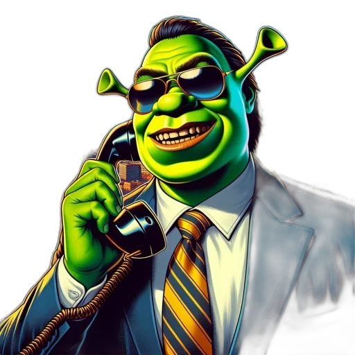 staff, mask, concept art, comic book art, photorealistic, cartoon, shrek, ogre transparent PNG cut-out