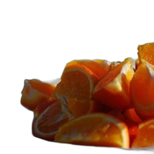 food, crown, 3d render, photorealistic, plate, sliced, oranges, bananas transparent PNG cut-out