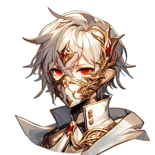 mask, face, staff, concept art, pixel art, anime, fantasy art, dark transparent PNG cut-out