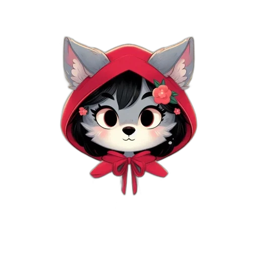 staff, animal, jacket, pixel art, concept art, 3d render, anime, red transparent PNG cut-out