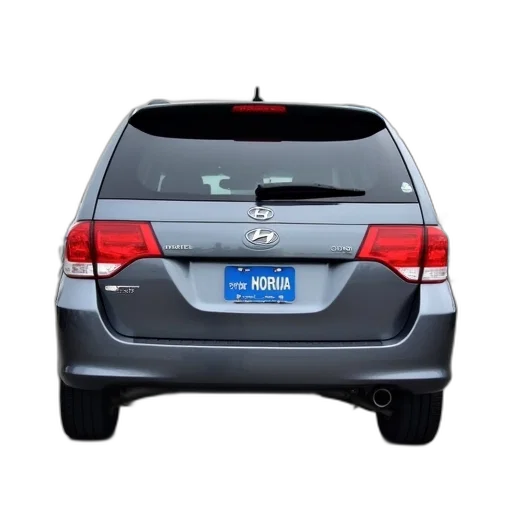 car, gray, minivan, parked, dealership, lot, blue, hyundai transparent PNG cut-out