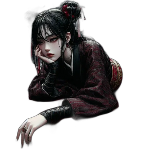 face, creature, staff, jacket, cyberpunk, concept art, fantasy art, photorealistic transparent PNG cut-out