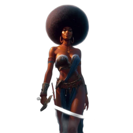 staff, dress, hat, weapon, concept art, fantasy art, 3d render, comic book art transparent PNG cut-out