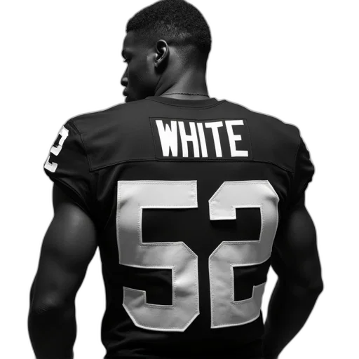 oakland, raiders, lamar, mack, white, nike, player, name transparent PNG cut-out
