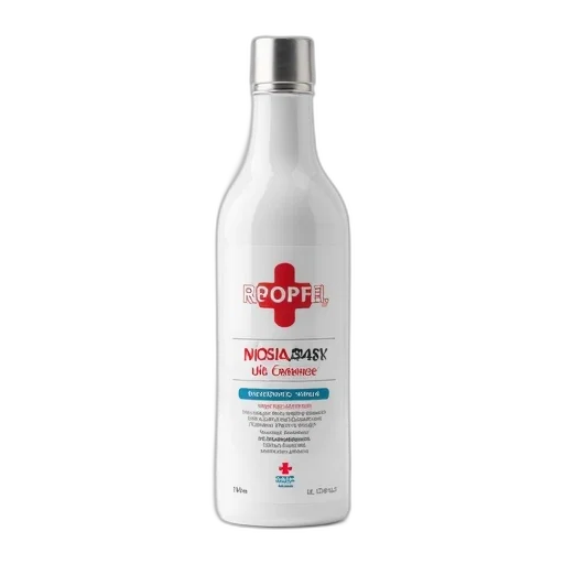 bottle, white, silver, cap, displayed, against, background, label transparent PNG cut-out