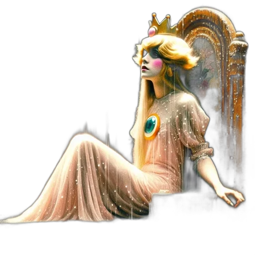 crown, dress, jewelry, dragon, fantasy art, concept art, pixel art, photorealistic transparent PNG cut-out