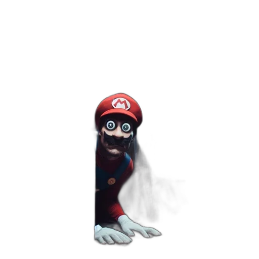 creature, mask, animal, hat, 3d render, concept art, pixel art, cartoon transparent PNG cut-out