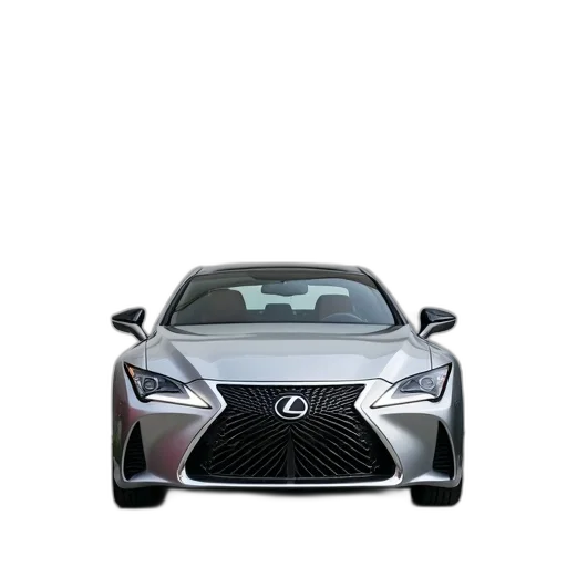 car, face, weapon, 3d render, photorealistic, silver, lexus, sedan transparent PNG cut-out