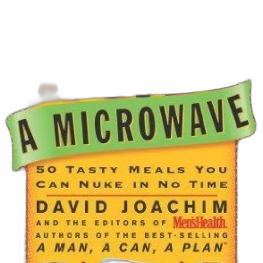 food, jacket, book, cover, title, man, can, microwave transparent PNG cut-out