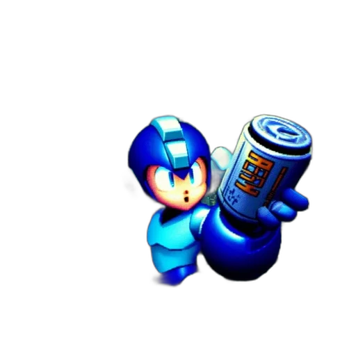 robot, bottle, weapon, staff, pixel art, 3d render, concept art, vaporwave transparent PNG cut-out