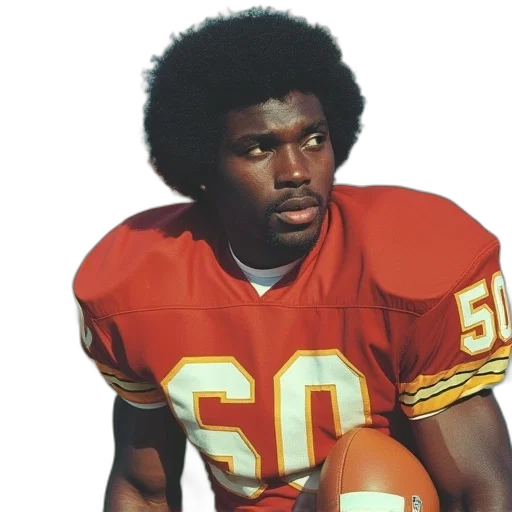 simpson, 1973, topps, football transparent PNG cut-out