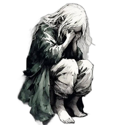 mask, jacket, face, creature, concept art, watercolor, photorealistic, comic book art transparent PNG cut-out