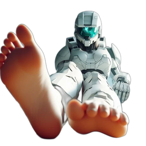 robot, shoes, weapon, 3d render, concept art, vaporwave, photorealistic, futuristic transparent PNG cut-out