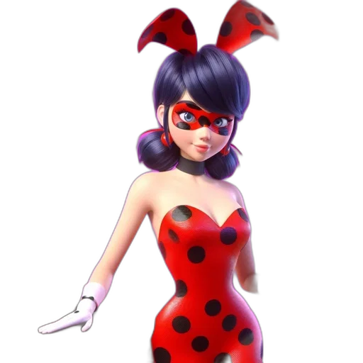 dress, mask, animal, 3d render, concept art, cartoon, comic book art, red transparent PNG cut-out