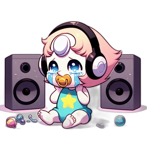 vaporwave, pixel art, concept art, cartoon, pastel, animated, figure, pink transparent PNG cut-out