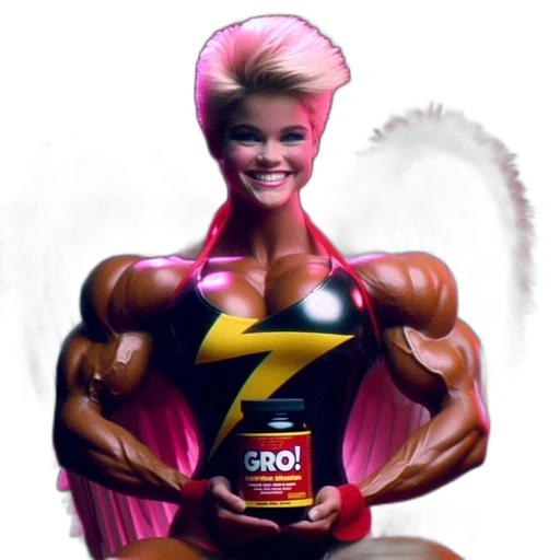 animal, hair, photorealistic, concept art, 3d render, cartoon, muscular, woman transparent PNG cut-out